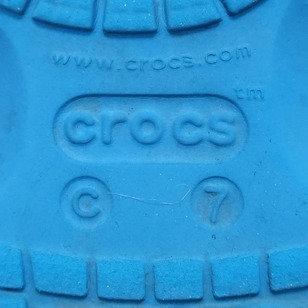Crocs Baya Clog Blue Kids Size 7 Slip On Water Shoes Comfort Sandals Lightweight